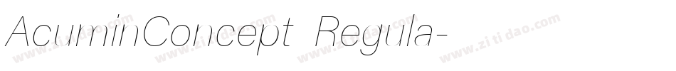 AcuminConcept Regula字体转换